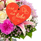 Blumenstecker "Weil ich dich liebe"