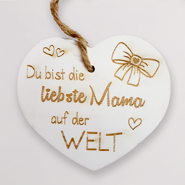 Wooden Pendant „Liebste Mama“