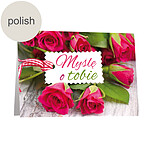 Polish Greeting Card: "I'm thinking of you"