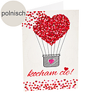 Polnische Motivkarte: "Ich liebe Dich"