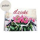 Polish Greeting Card: "Thanks"