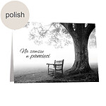 Polish Greeting Card: "In silent memory"