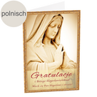Polnische Motivkarte: Herzlichen Glückwunsch und Gottes Segen!