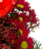 Blumenstrauß Weihnachten mit Vase & Ferrero Giotto 3er