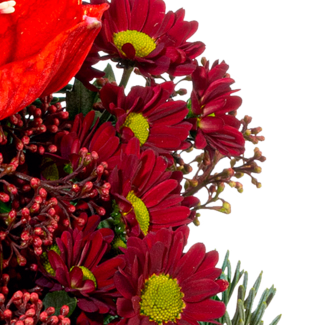 Flower Bouquet Weihnachten with vase & 3 Ferrero Giotto