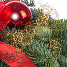 Adventsgesteck mit LED-Kerze