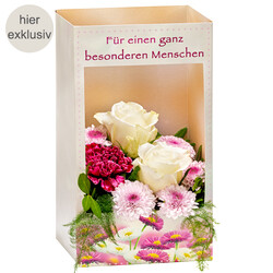 Blumenfenster "Besonderer Mensch" Blumenfenster "Besonderer Mensch"