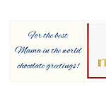 Personal greeting card with Merci: Wundervollste Mama (250g)
