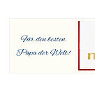 Persönliche Grußkarte mit Merci: Wunderbarster Papa (250g)