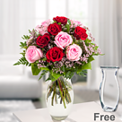 Rose Bouquet Harmony with vase