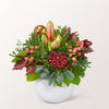Blumenstrauß Wintermorgen mit Vase & Ferrero Giotto 3er