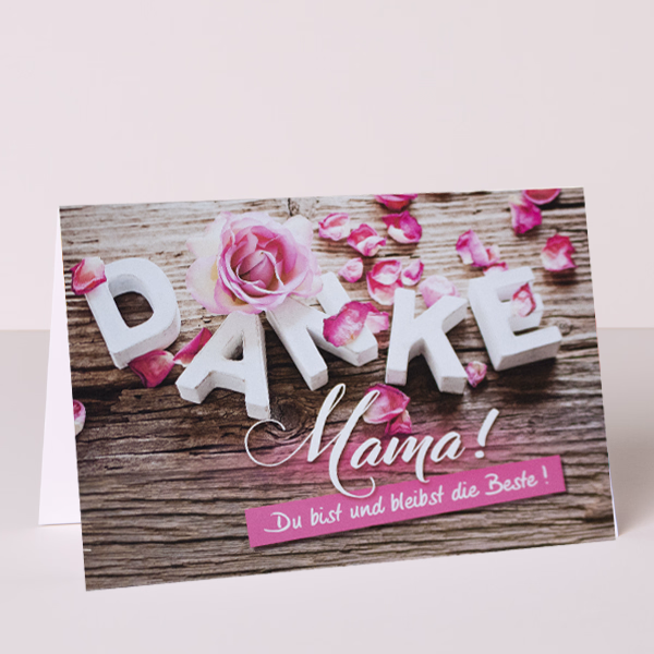 Motivkarte „Danke Mama!“