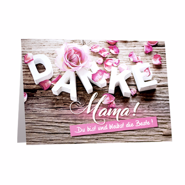 Motivkarte „Danke Mama!“