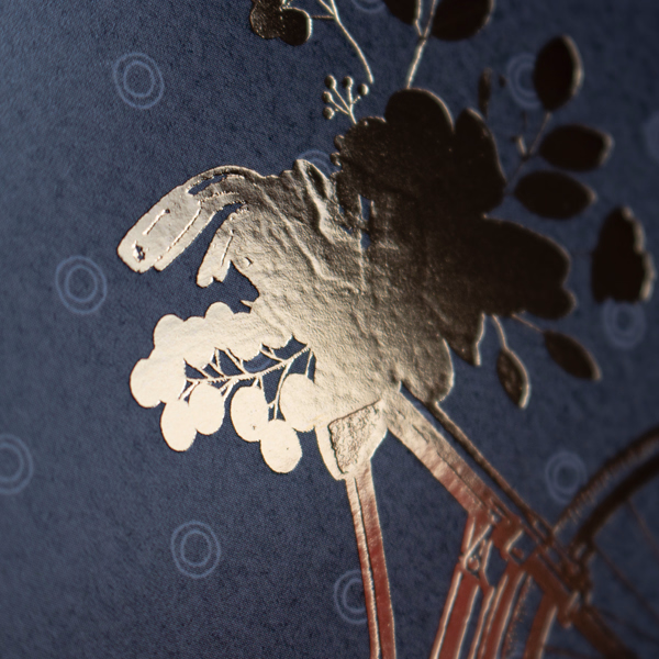 Greeting Card „Oh Happy Day“ gold-colored embossing