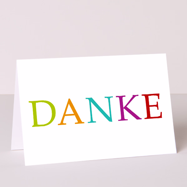 Motivkarte „Danke“