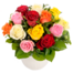 Bouquet of mixed coloured roses