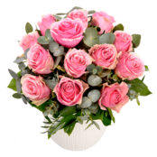 Bouquet of pink roses