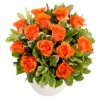 Bouquet of orange roses