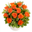 Bouquet of orange roses