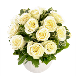 Weißer Rosenstrauß