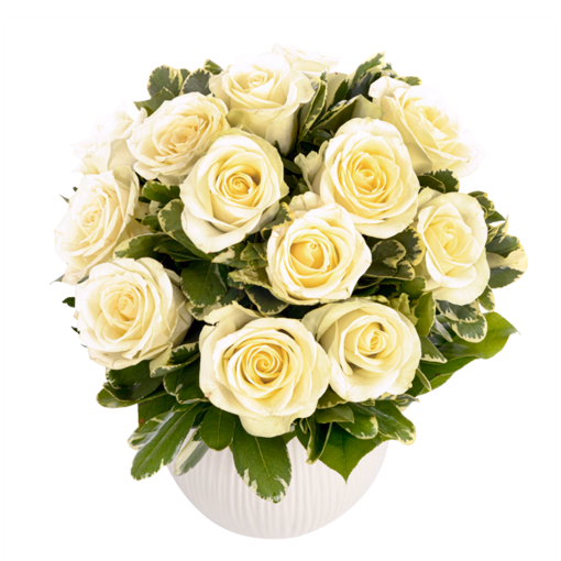 Weißer Rosenstrauß