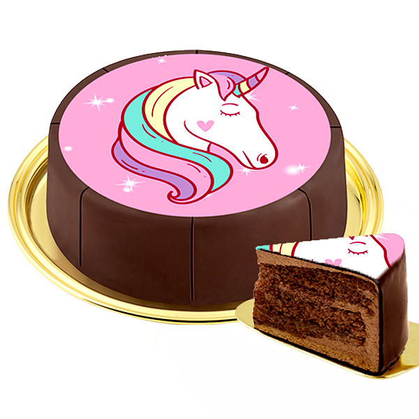 Dessert-Motiv-Torte „Einhorn“