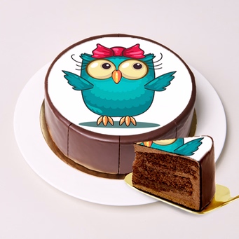 Dessert Motif Cake Owl