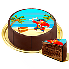 Dessert-Motiv-Torte "Pirat"