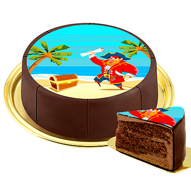 Dessert-Motiv-Torte "Pirat"