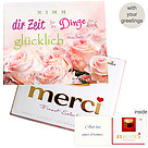 Personal greeting card with Merci: Nimm dir Zeit... (250g)
