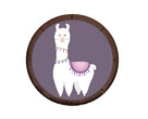 Dessert-Motiv-Torte "Lama"