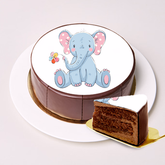Dessert Motif Cake Elephant