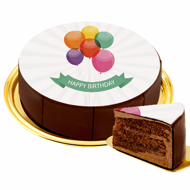 Dessert Motif Cake „Happy Birthday“