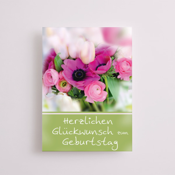 Motivkarte „Herzlichen Glückwunsch zum Geburtstag“