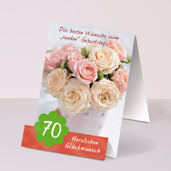 Greeting Card „Zum 70. Geburtstag“