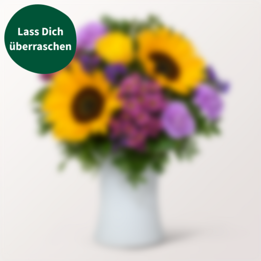 Überraschungs-Strauß mit Vase