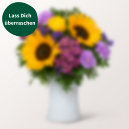 Überraschungs-Strauß mit Vase