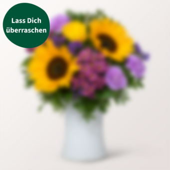 Überraschungs-Strauß mit Vase