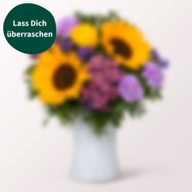 Überraschungs-Strauß mit Vase