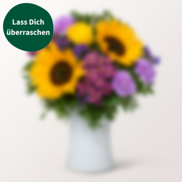 Überraschungs-Strauß mit Vase