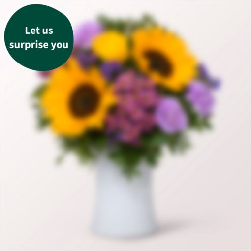 Surprise Flower Bouquet with vase