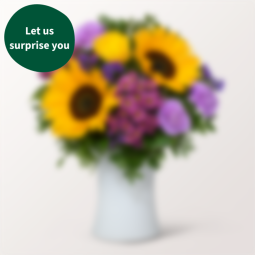 Surprise Flower Bouquet with vase
