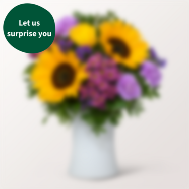 Surprise Flower Bouquet with vase
