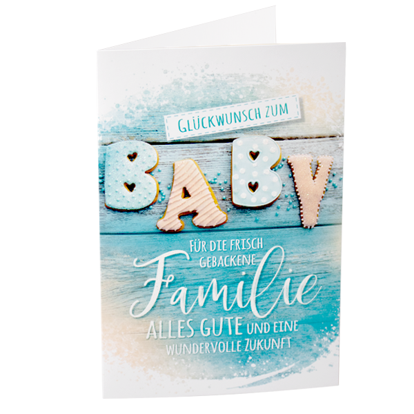 Greeting card "Glückwunsch zum Baby"
