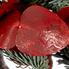 Blumenstrauß Sweet Christmas mit Vase & 2 Ferrero Rocher