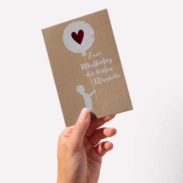 Greeting Card „Zum Muttertag die besten Wünsche“