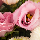 Blumenstrauß Frühlingstraum mit Vase & 2 Ferrero Rocher
