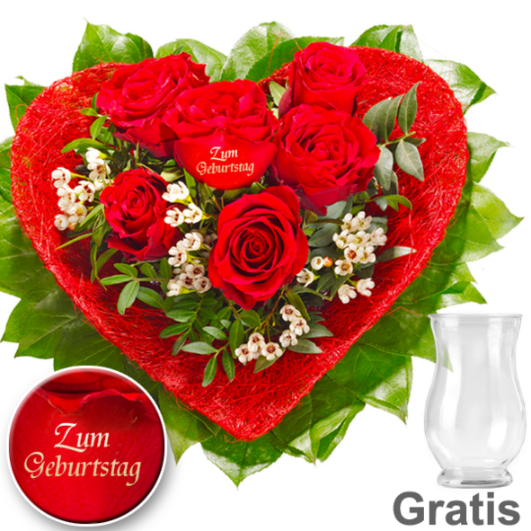Geburtstagsblumen inklusive Grußkarte versenden FloraPrima.de