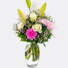 Flower Bouquet Glücksmoment with vase