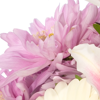 Flower Bouquet Glücksmoment with vase & 3 Ferrero Giotto